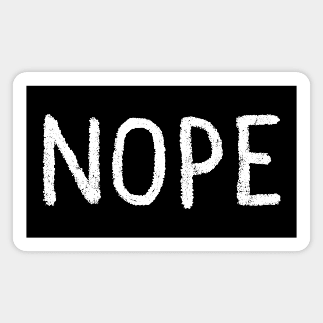 Nope Sticker by FoxShiver